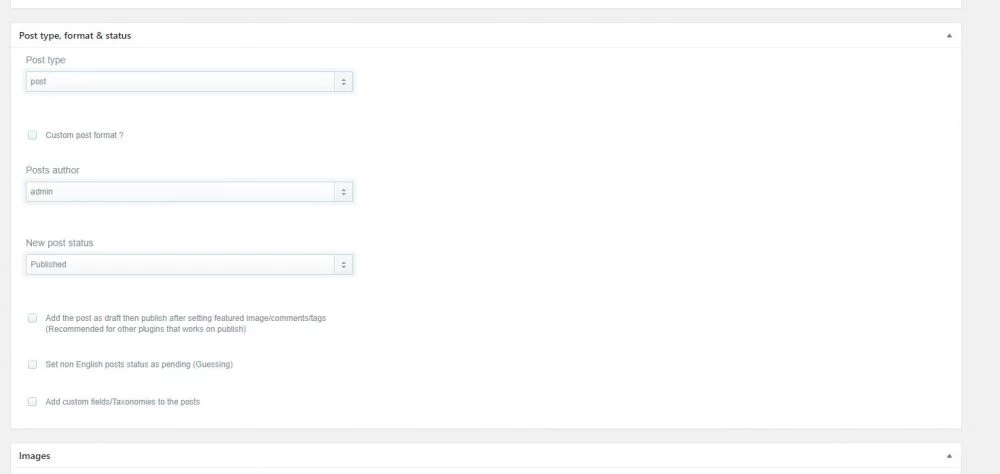 Mặc định plugin WordPress automatic