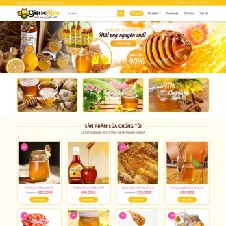 theme wordpress bán mật ong