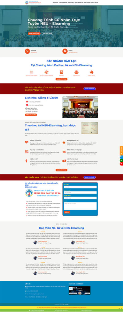 Theme wordpress trung tâm đào tạo
