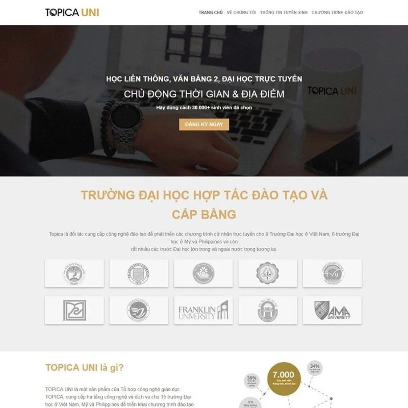 Theme flatsome bán khóa học