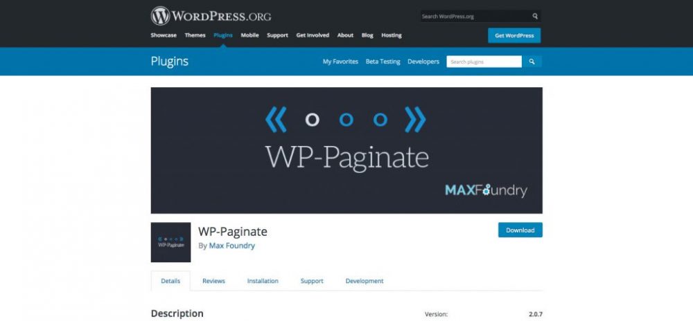 Phân trang trong WordPress - Plugin WP-Paginate