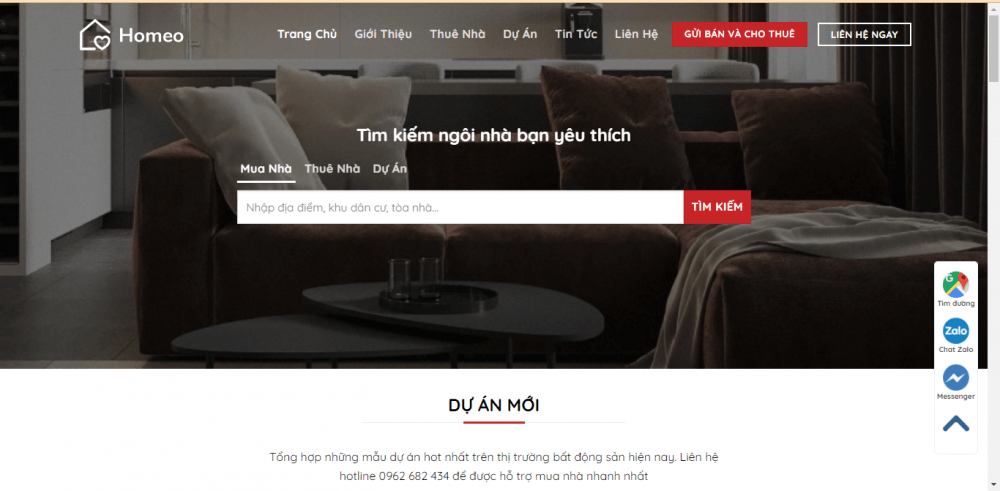 theme wodpress bất động sản