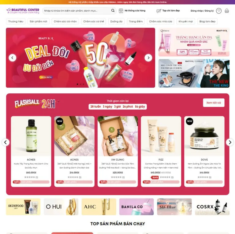 Tổng hợp Theme WordPress Mỹ phẩm – Làm đẹp 2026