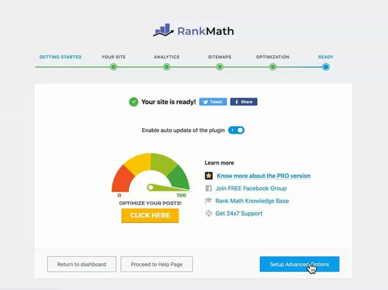 Thiết lập Advanced Option cho Rank Math SEo