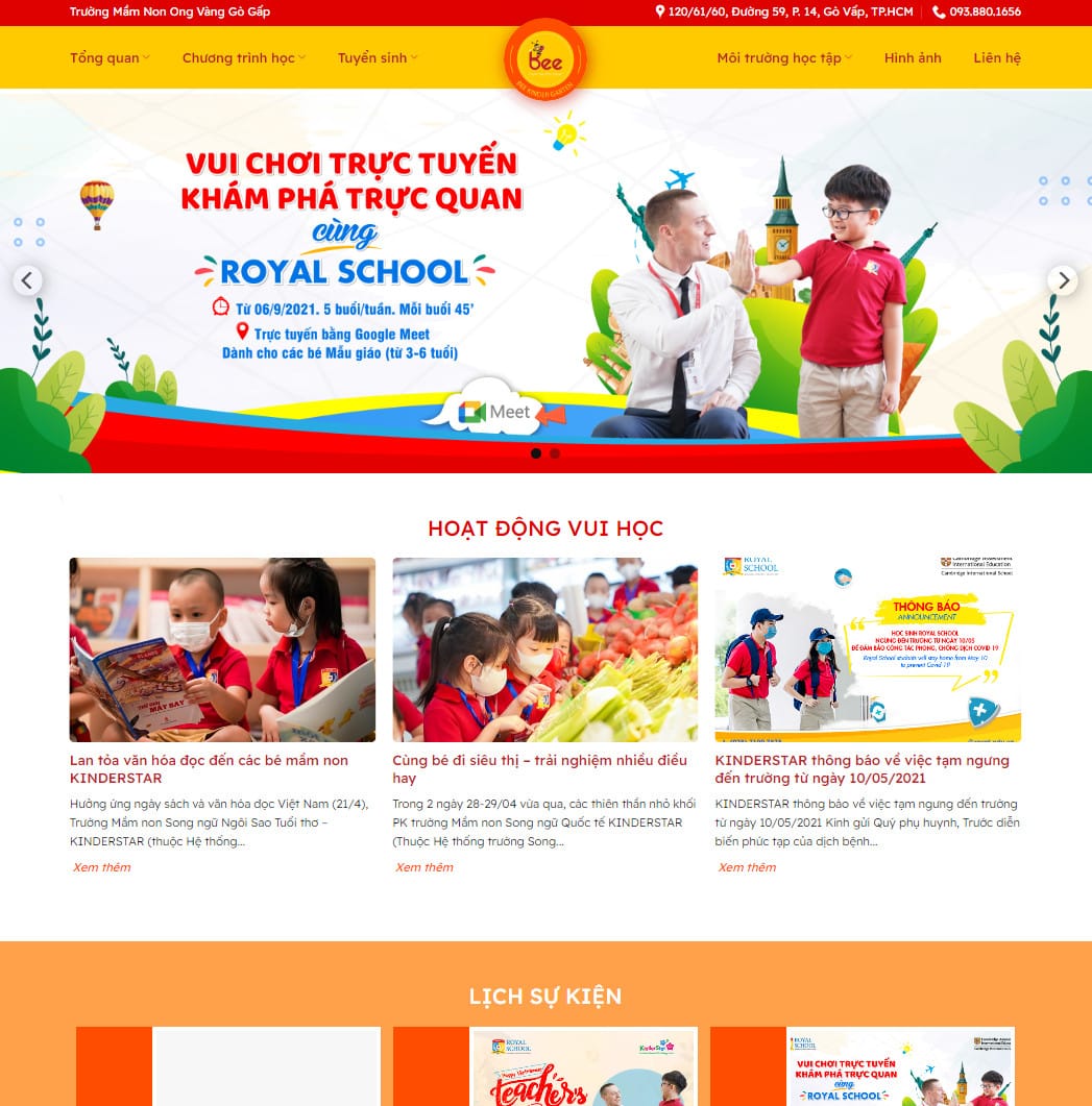 Theme wordpress trường mầm non đẹp