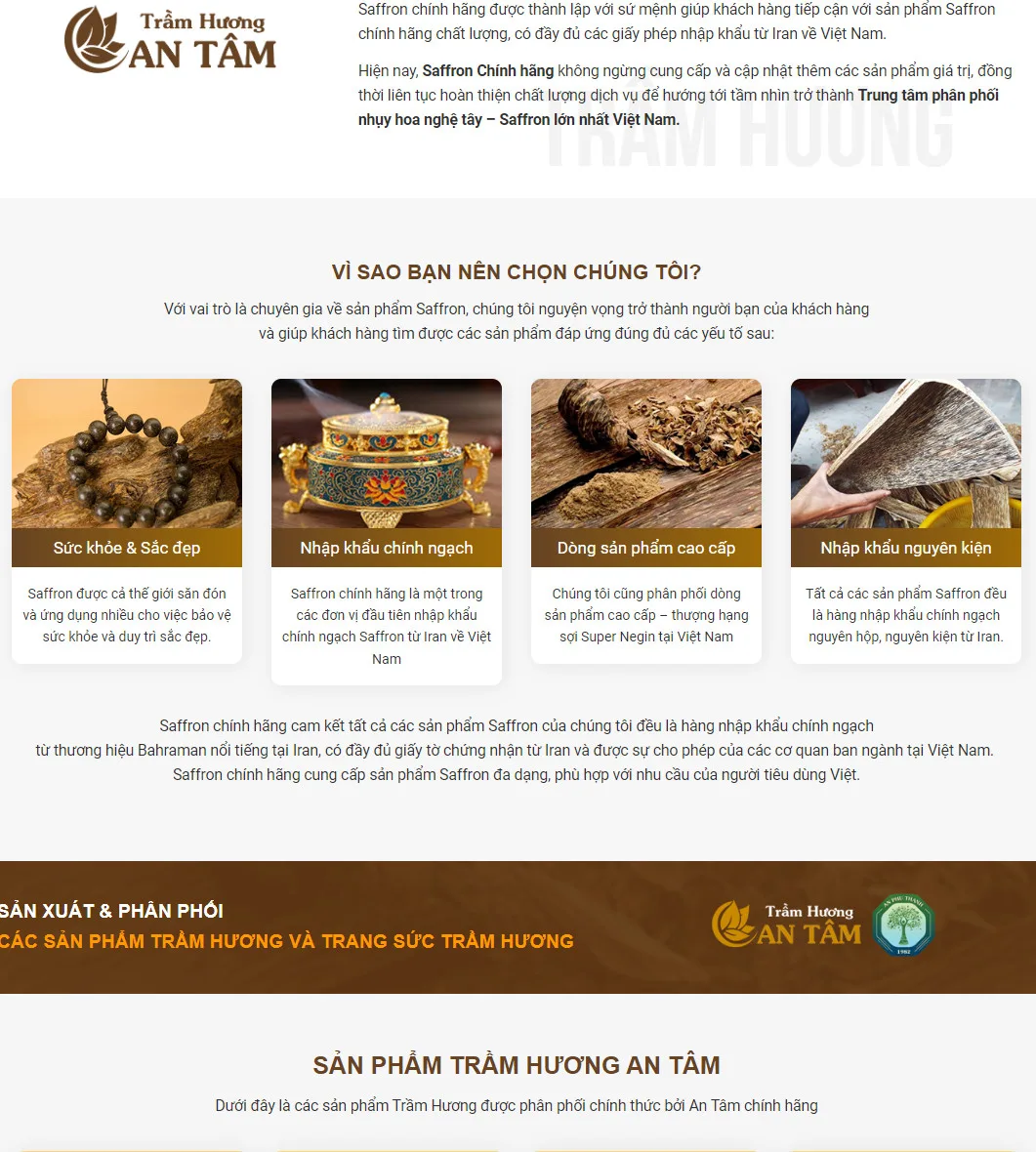 Theme wordpress bán trầm hương đẹp