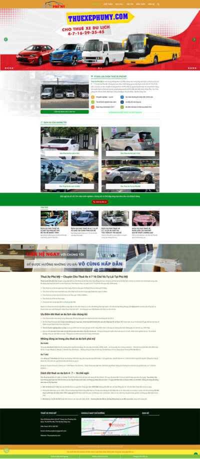 Theme wordpress thuê xe 04