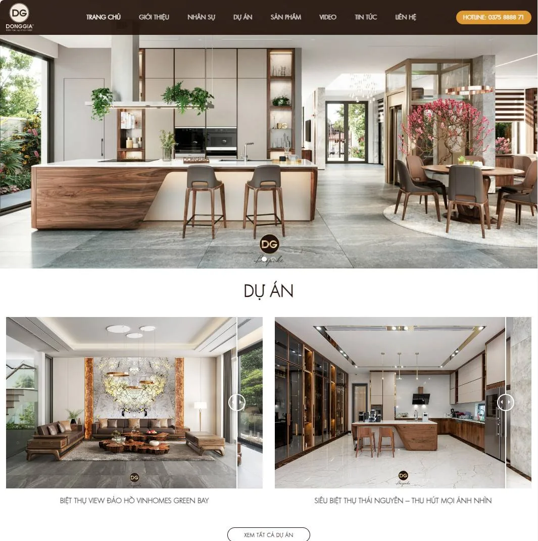 Theme wordpress nội thất đồng gia