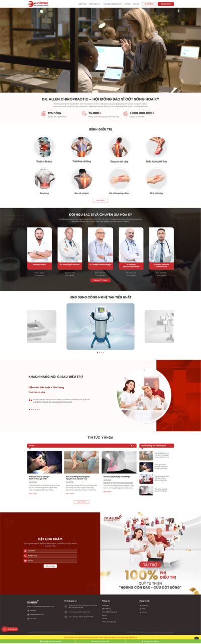 Theme wordpress phòng khám 04