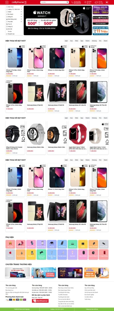 Mẫu theme wordpress bán điện thoại 05 - Cellphone