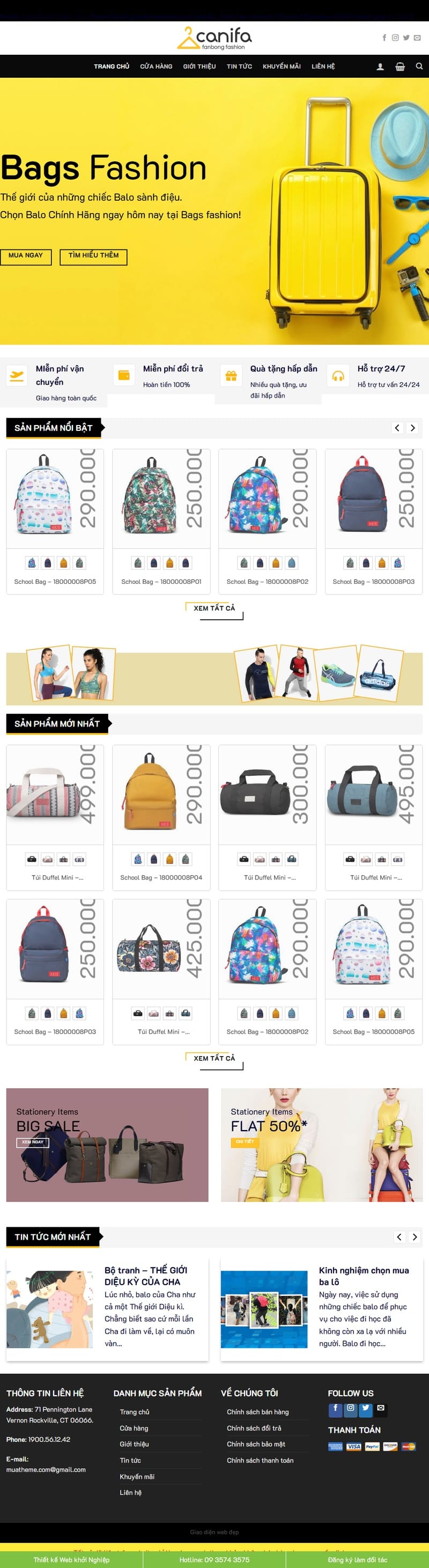 Theme wordpress bán balo 01