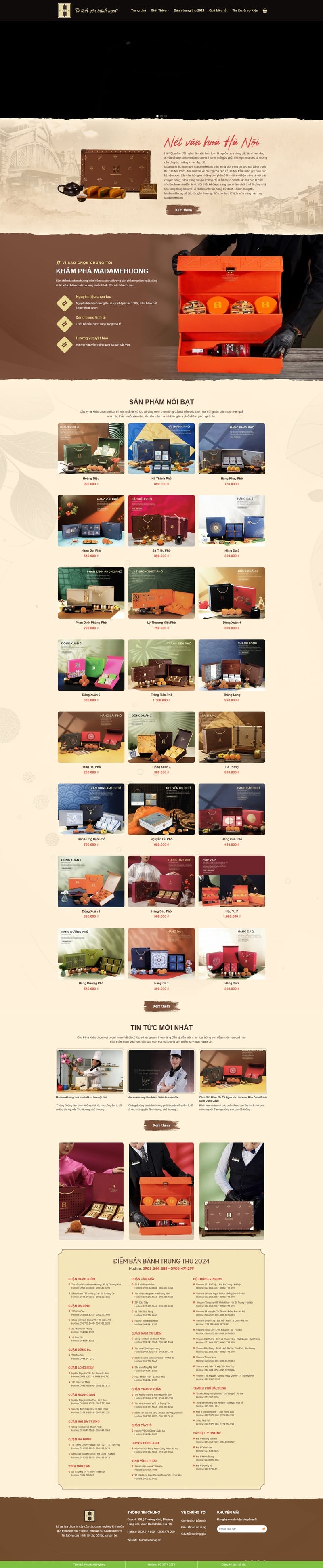 Theme wordpress bán bánh trung thu 02