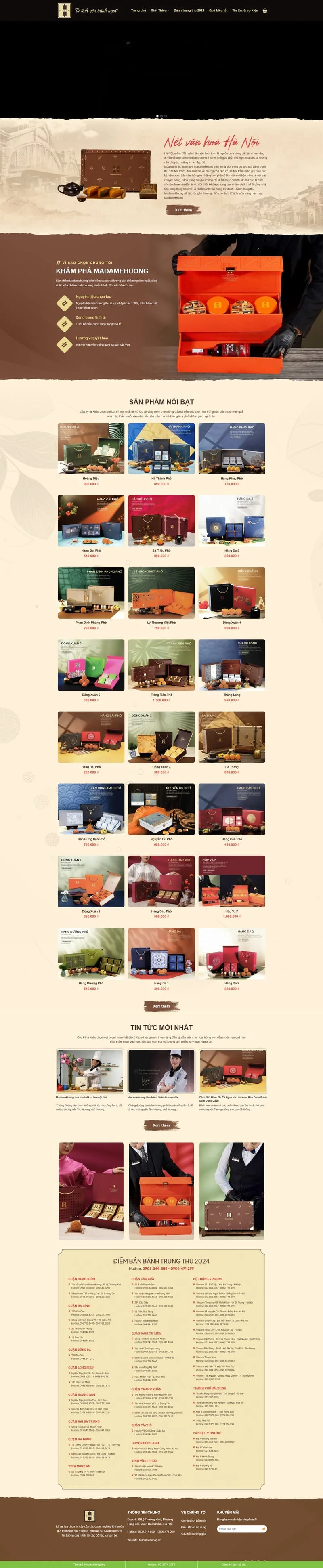 Theme wordpress bán bánh trung thu 02