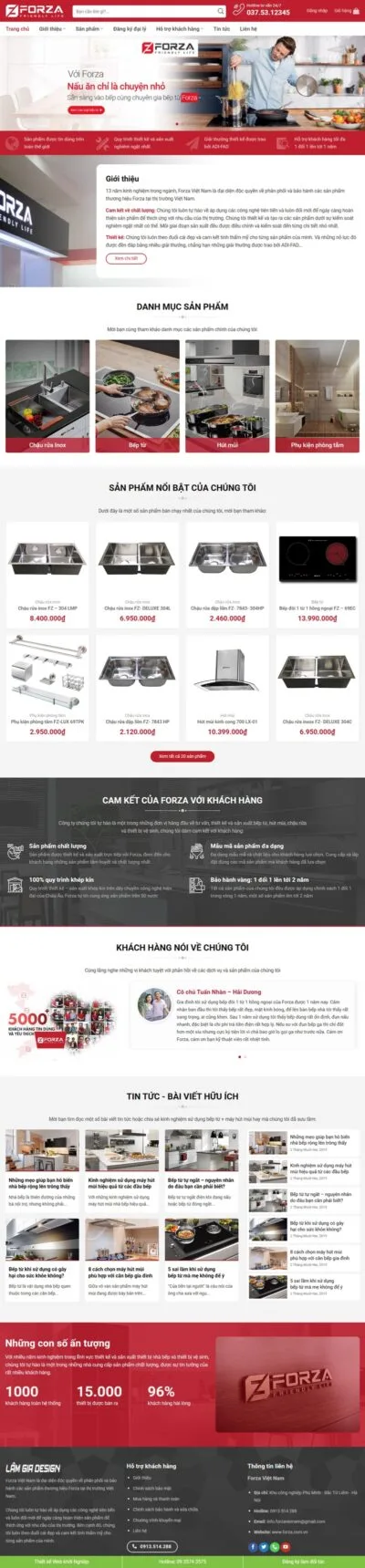 Theme wordpress bán bếp từ 03 - bếp điện - thiết bị bếp