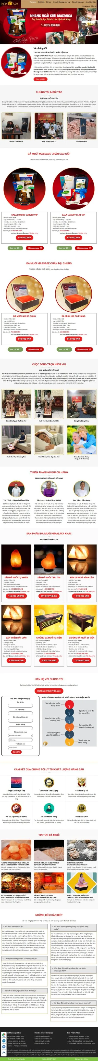 Theme wordpress bán đá muối