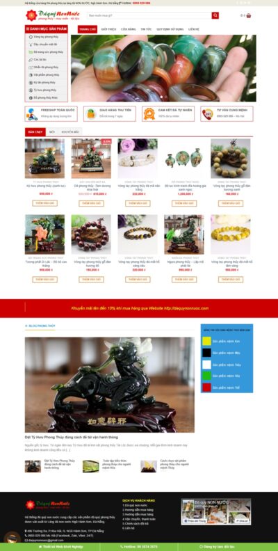 Theme wordpress bán đá quý