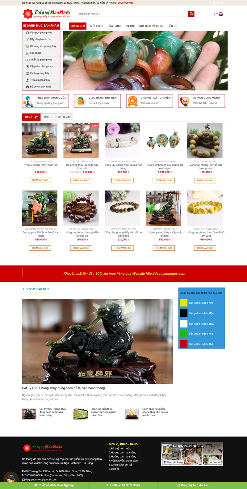 Theme wordpress bán đá quý