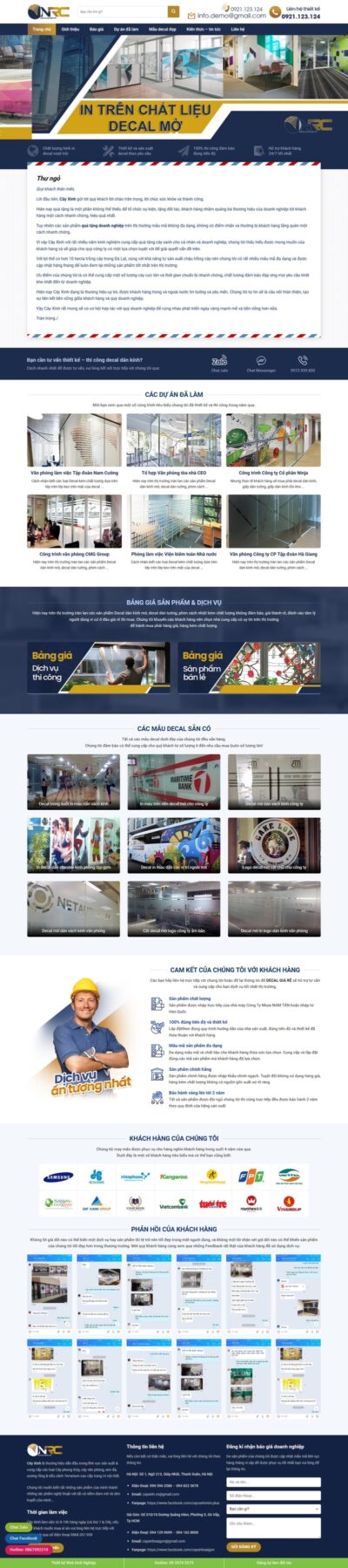 Theme wordpress bán decal