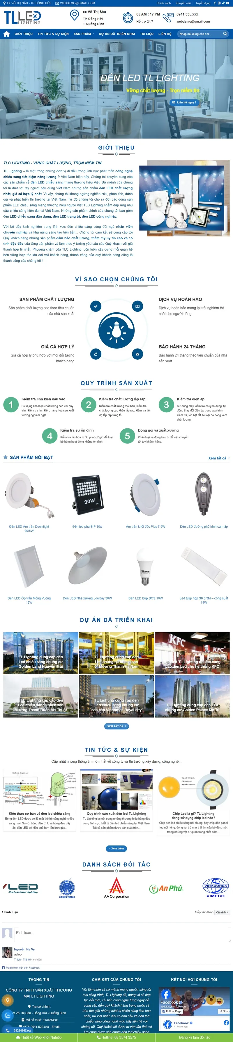 Theme wordpress bán đèn led