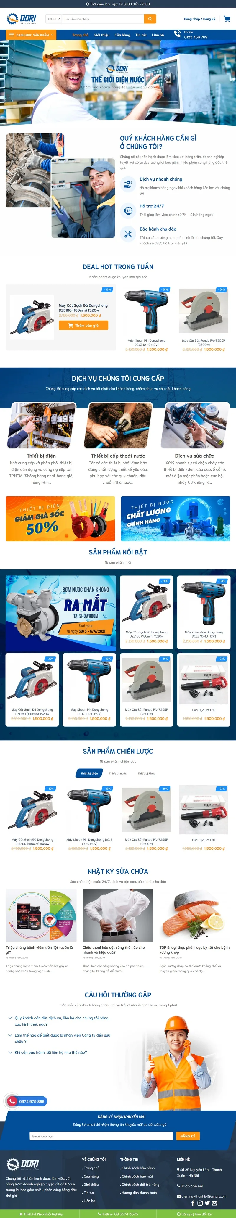 Theme wordpress bán điện máy 03