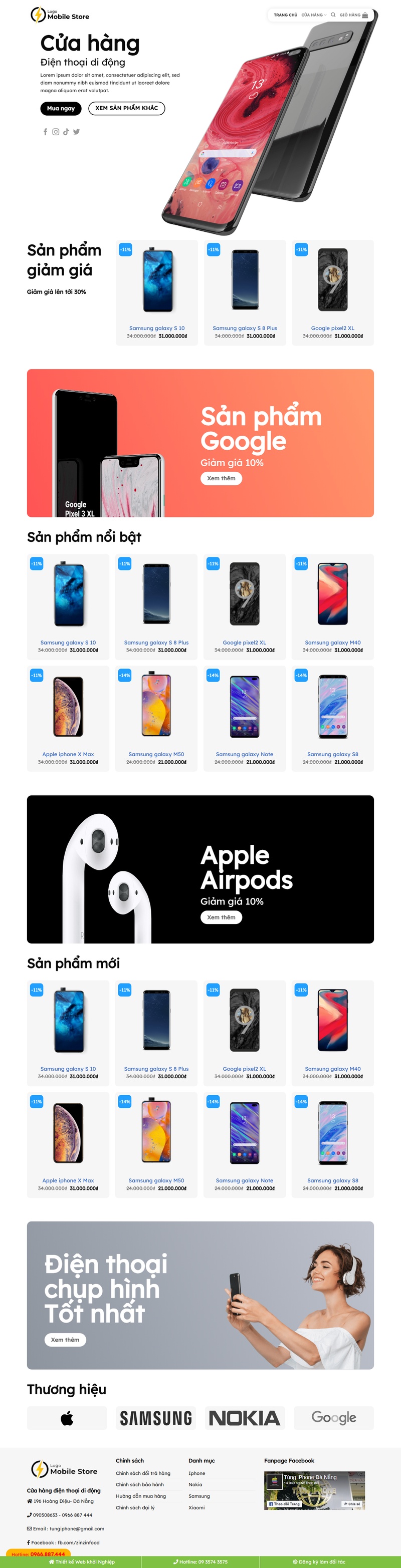Theme wordpress bán điện thoại 04