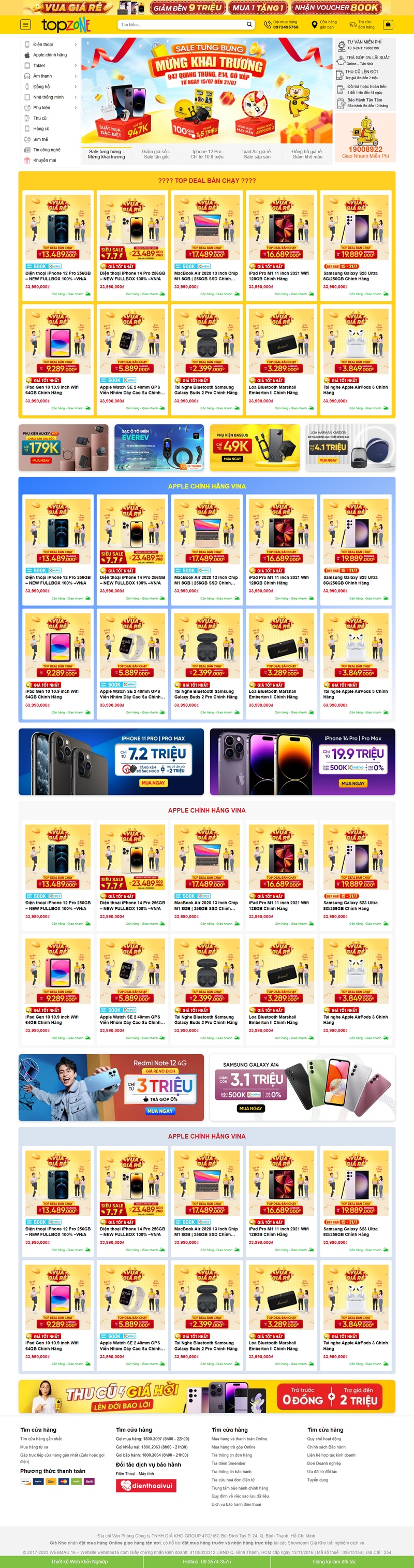 Theme wordpress bán điện thoại 07