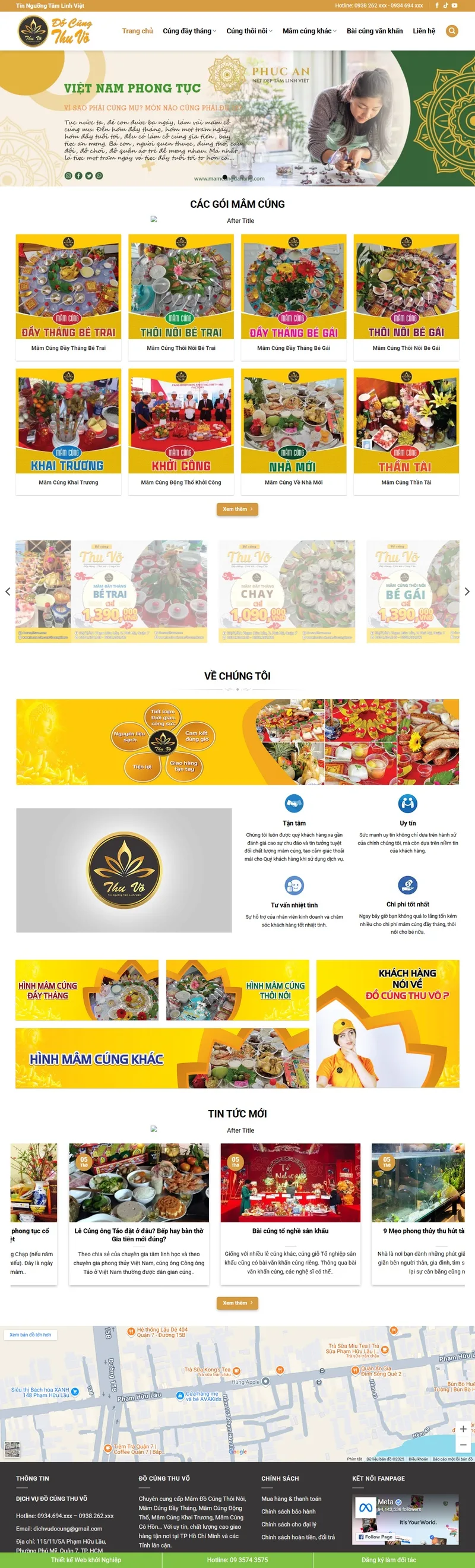 Theme wordpress bán đồ cúng