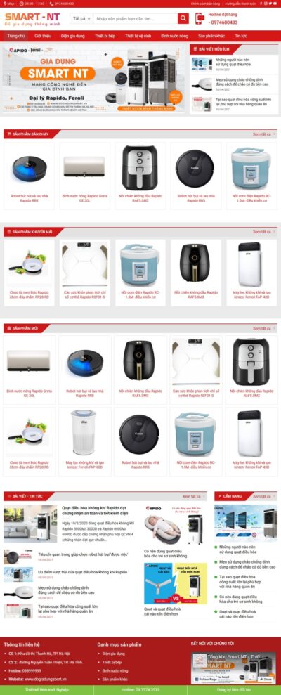 Theme wordpress bán đồ gia dụng 01