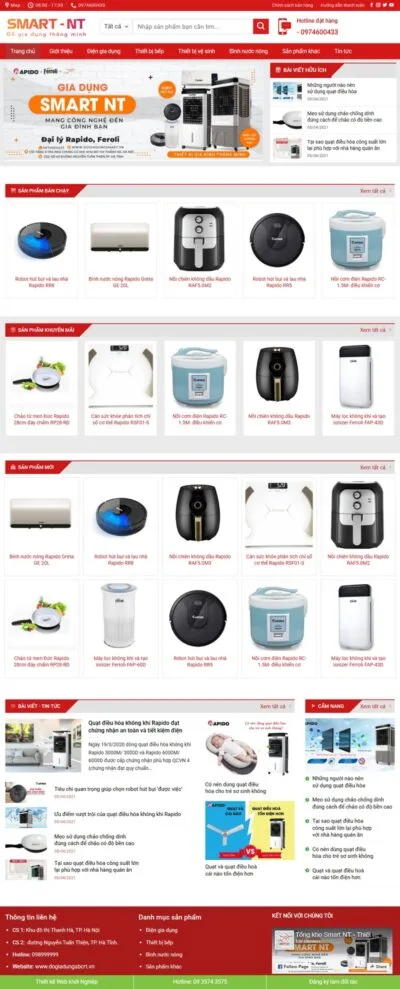 Theme wordpress bán đồ gia dụng 01