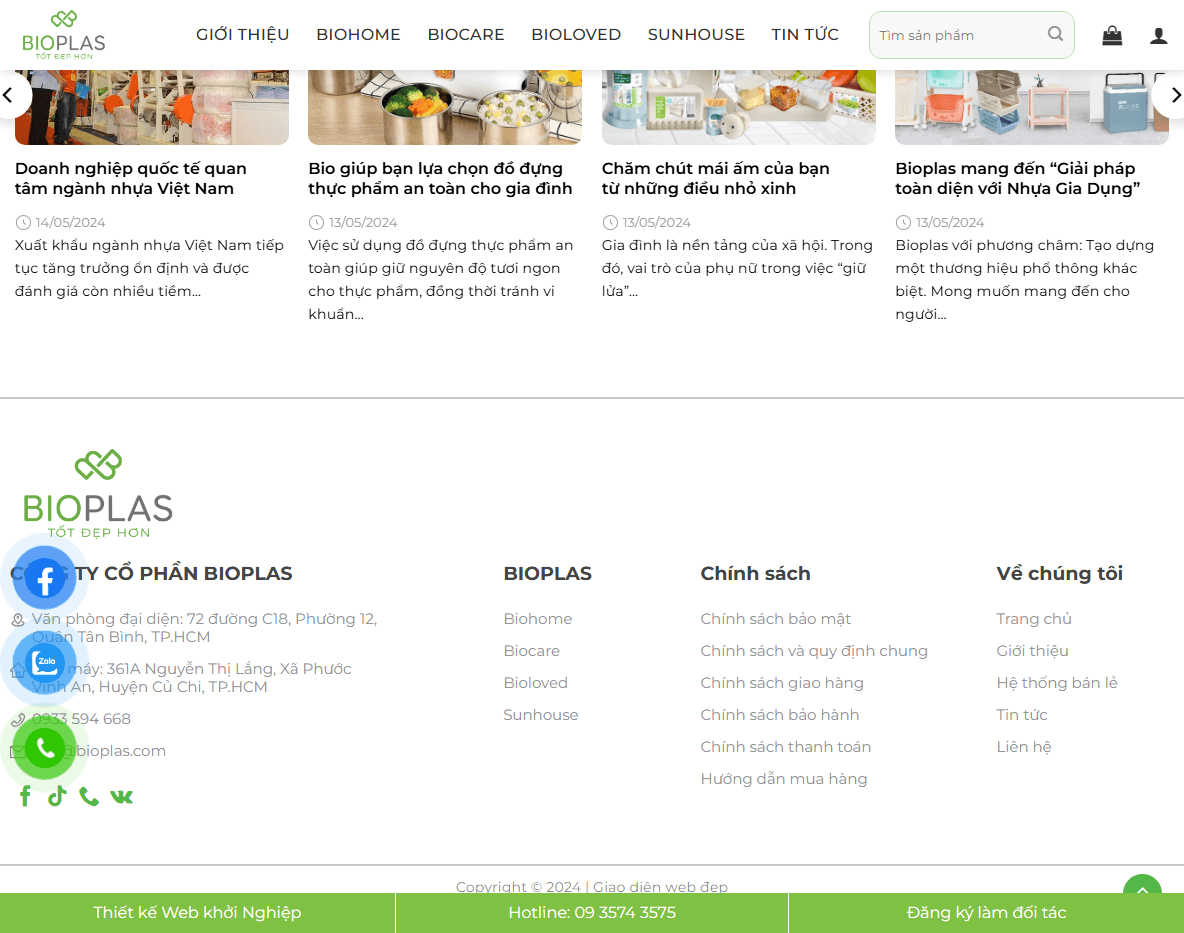Giao diện responsive của Theme WordPress bán đồ gia dụng 02