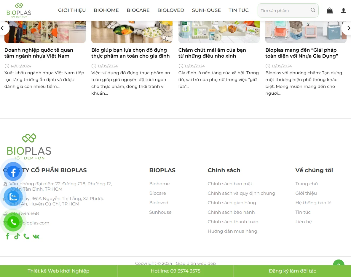Giao diện responsive của Theme WordPress bán đồ gia dụng 02