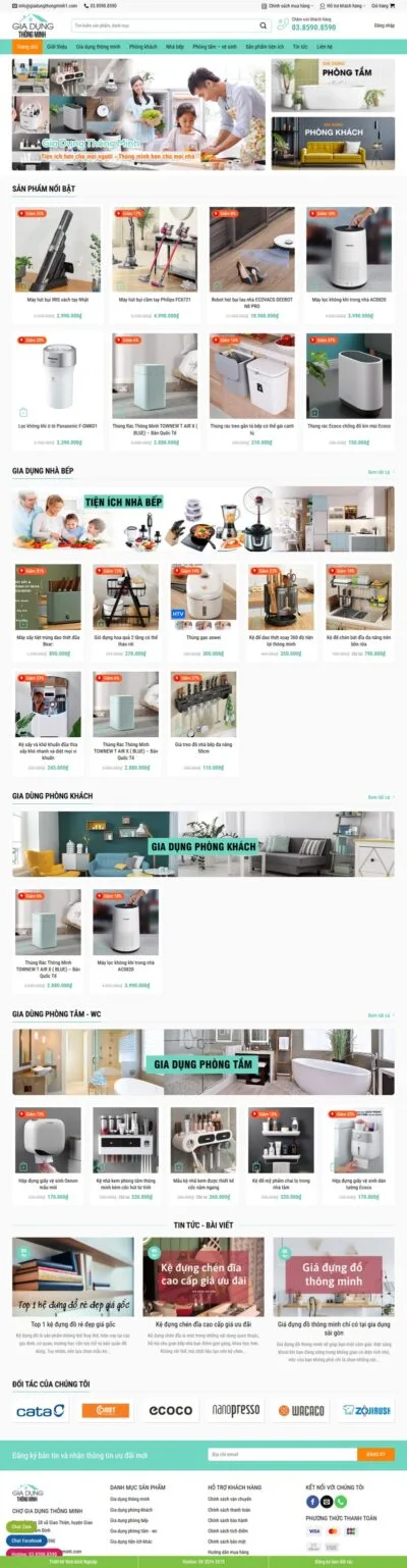 Theme wordpress bán đồ gia dụng