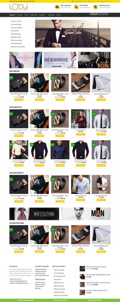 Theme wordpress bán đồ nam