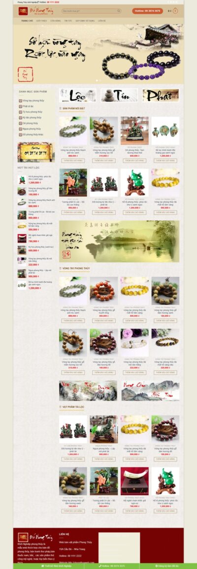 Theme wordpress bán đồ phong thủy
