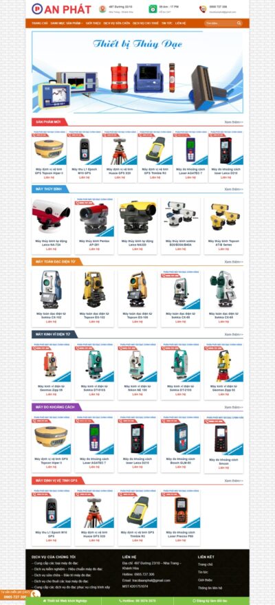 Theme wordpress bán đồ trắc địa