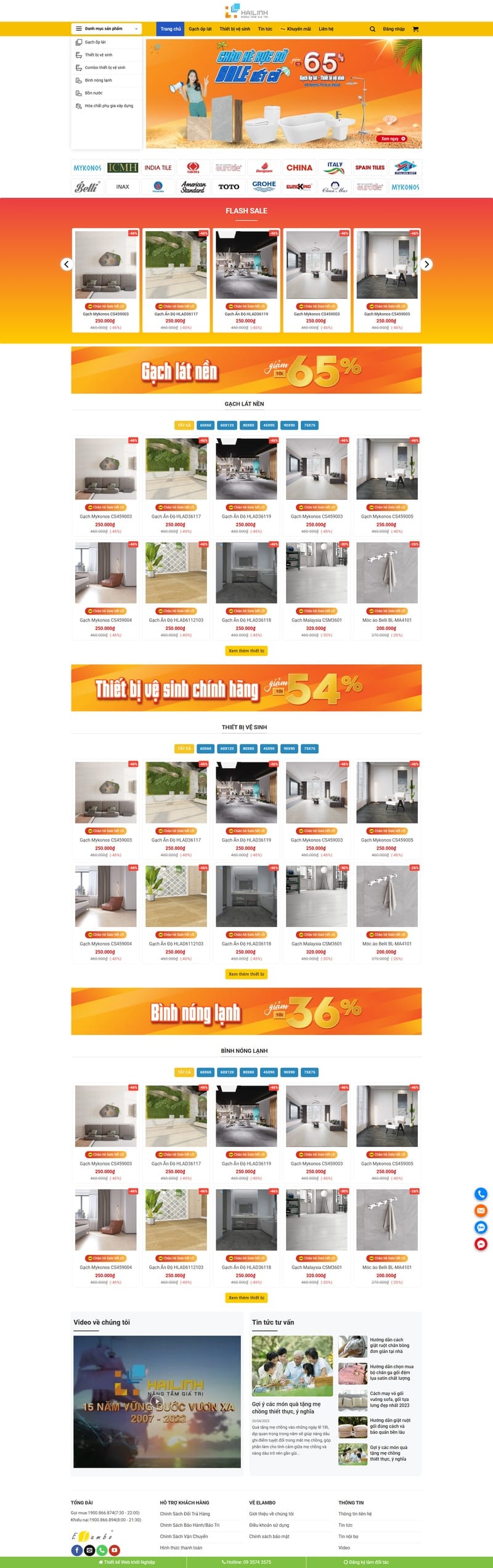Theme wordpress bán gạch ốp lát