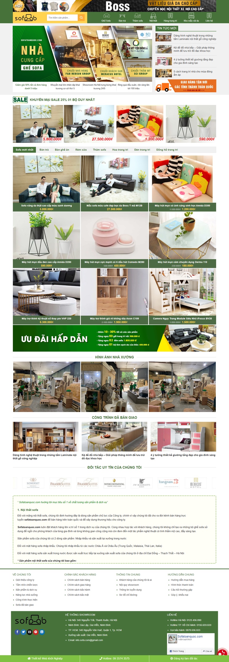 Theme wordpress bán ghế sofa