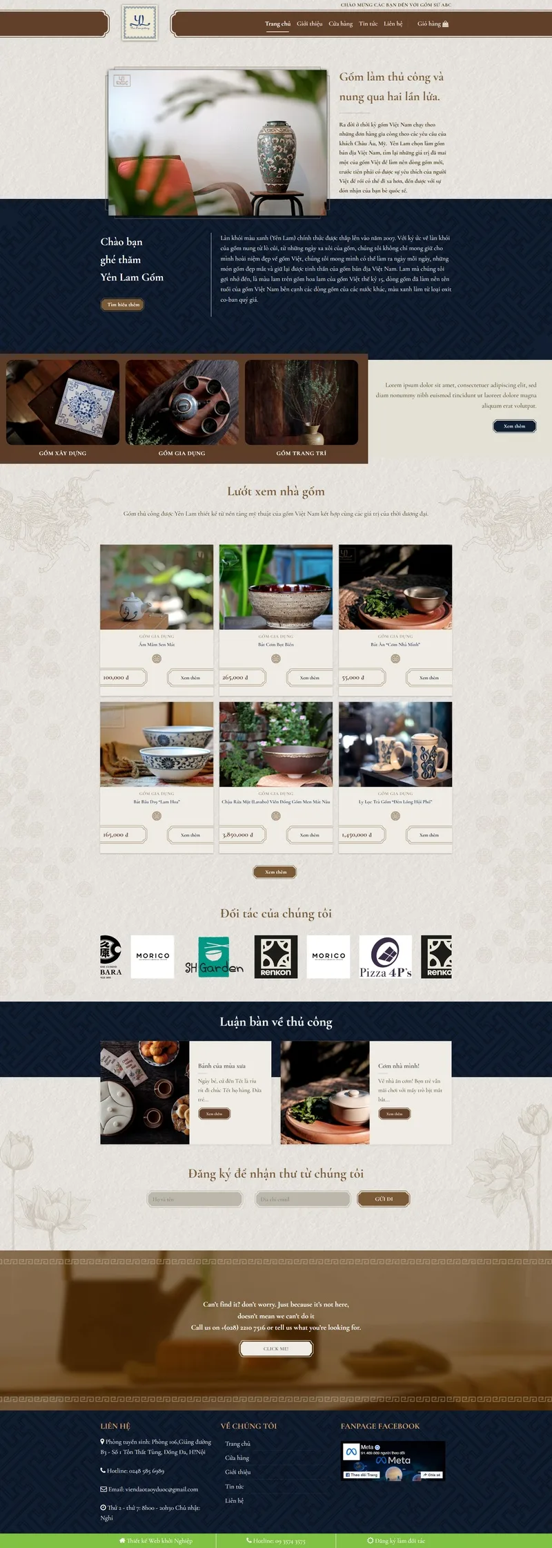 Theme wordpress bán gốm sứ