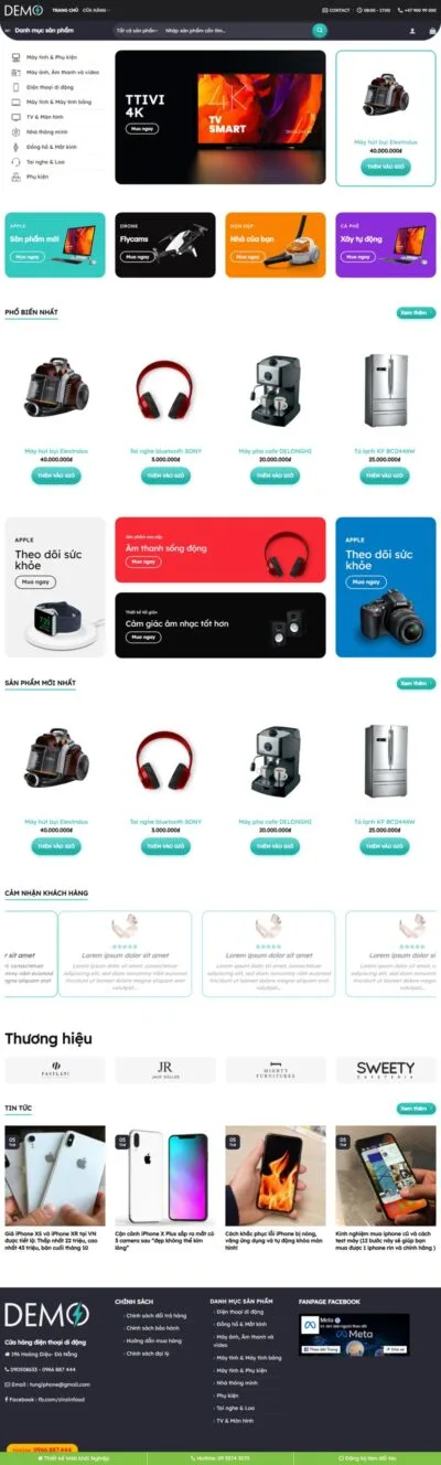 Theme wordpress bán hàng điện tử