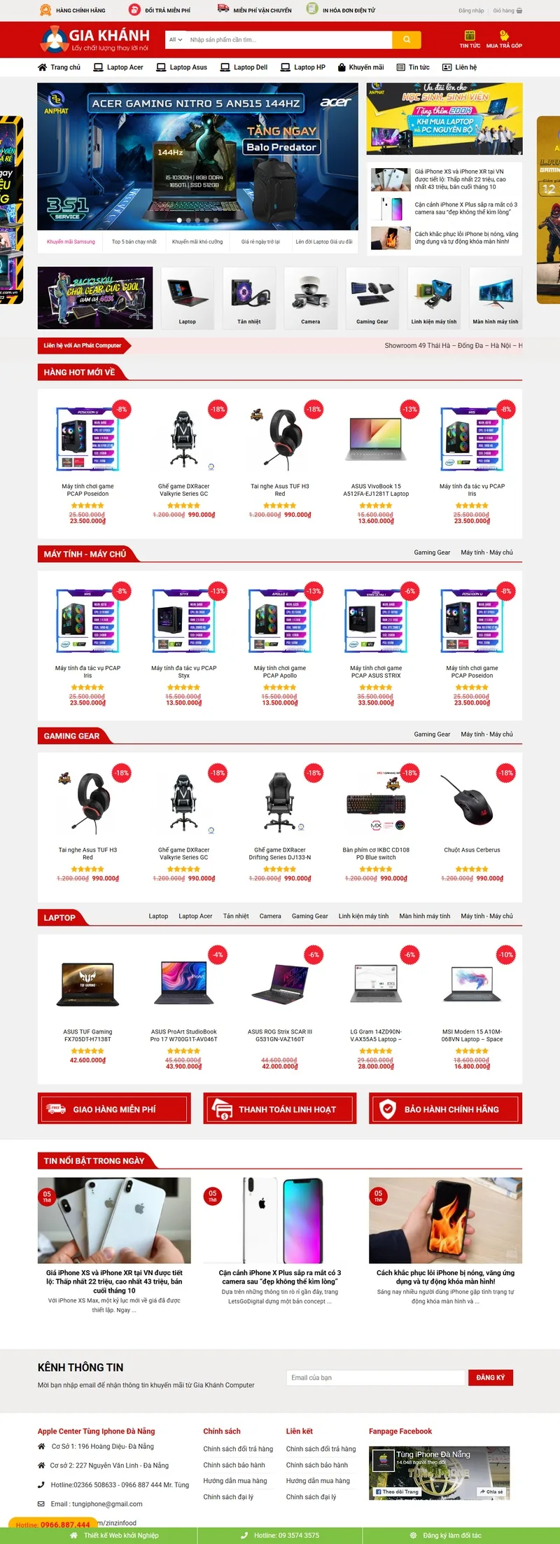 Theme wordpress bán hàng điện tử - máy tính 02