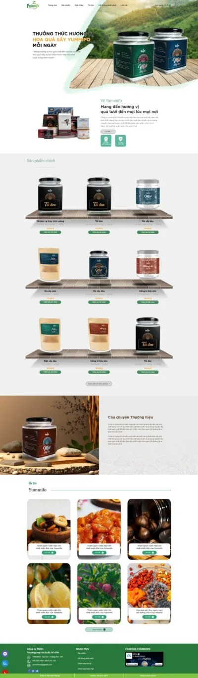 Theme wordpress bán hoa quả sấy