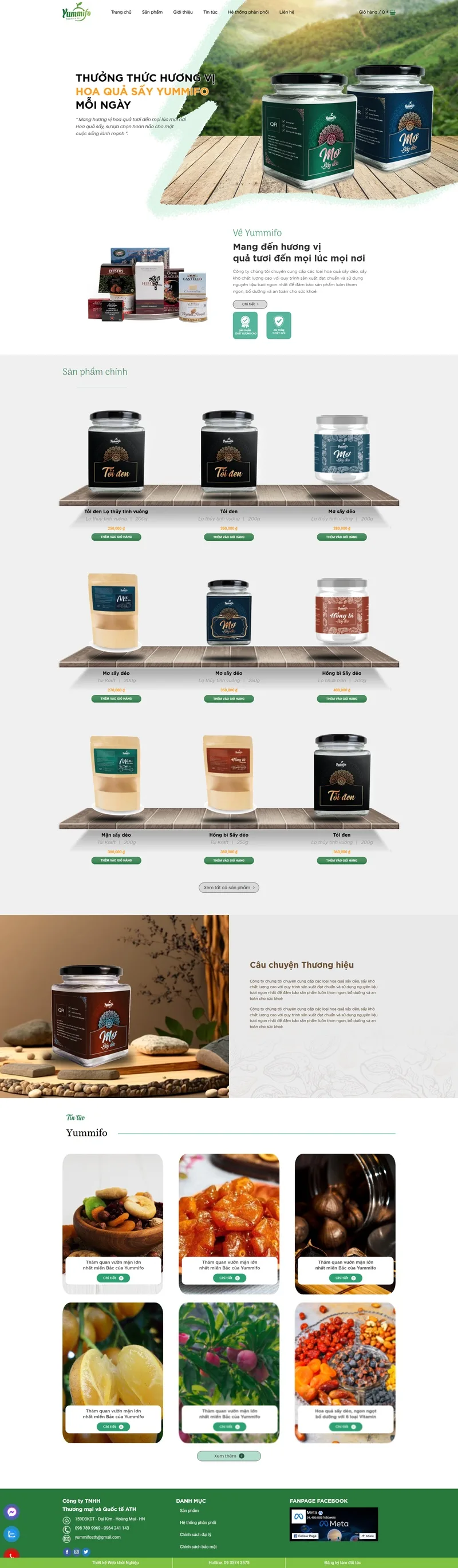 Theme wordpress bán hoa quả sấy