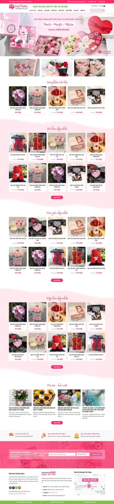 Theme wordpress bán hoa tươi 02