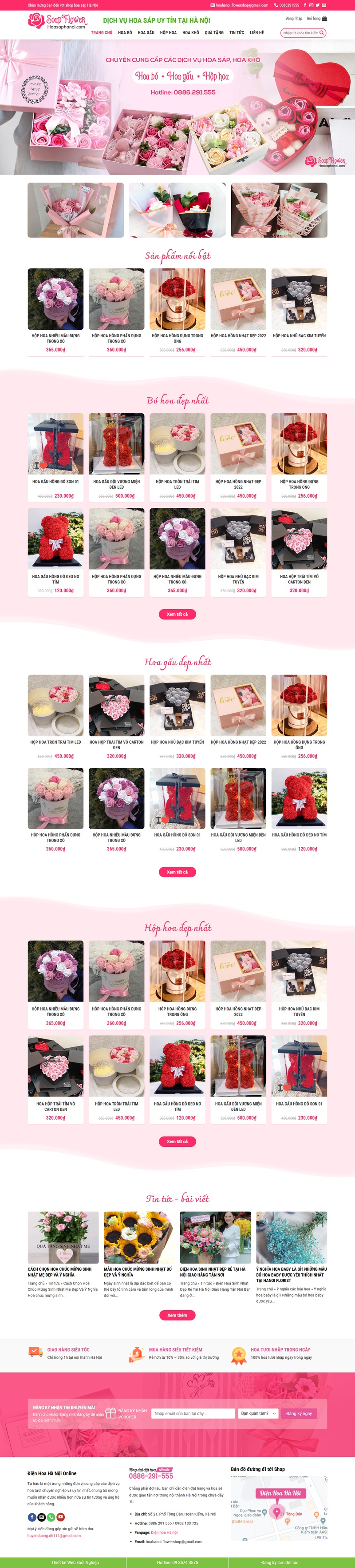 Theme wordpress bán hoa tươi 02