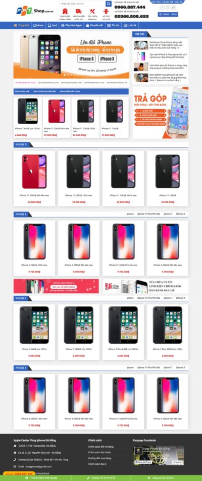 Theme wordpress bán iphone