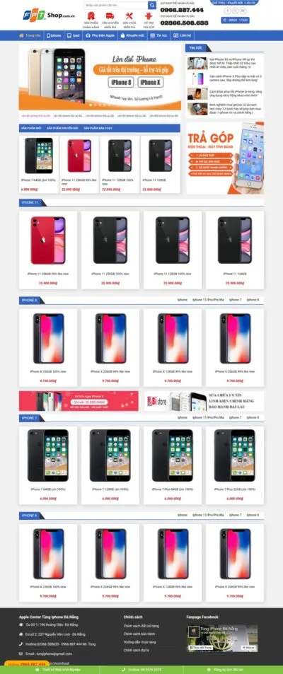 Theme wordpress bán iphone