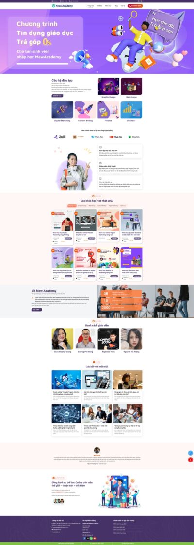 Theme wordpress bán khóa học đẹp