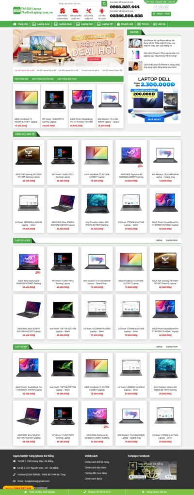 Theme wordpress bán laptop 02