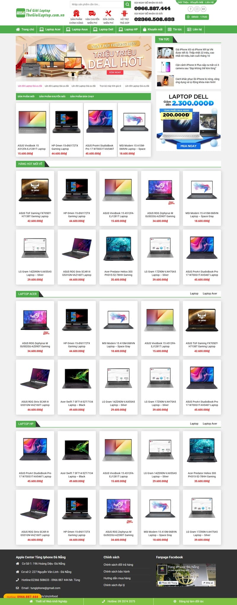 Theme wordpress bán laptop 02