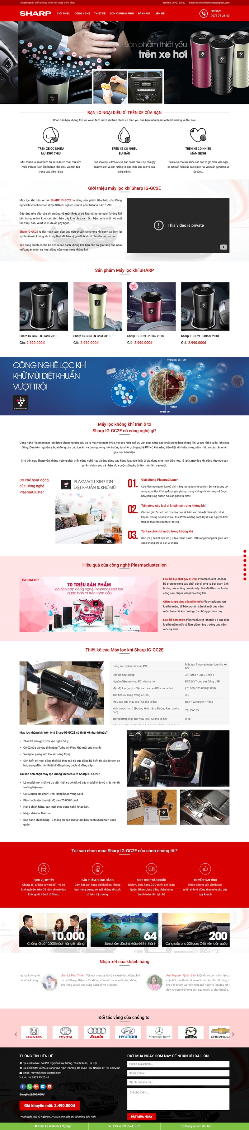 Theme wordpress bán máy lọc khí